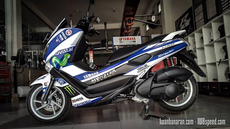 Lho.koq ada Yamaha NMax150 versi Motogp Movistar 