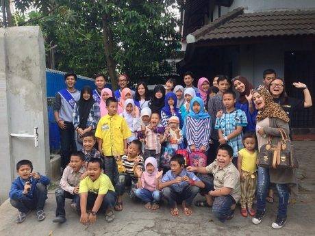 Aktivitas outdoor Charity Campaign Online Y2C (Yamaha Youth Community) di Bandung