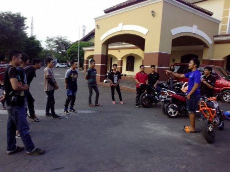 Latihan freestyle di Wawan Tembong Training School di Salatiga Jawa Tengah (2)
