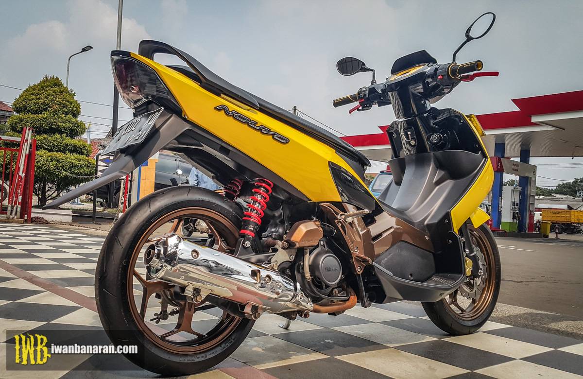 Modif Minimalis Yamaha Nouvo Kuning Milik Bikersbroini Baru